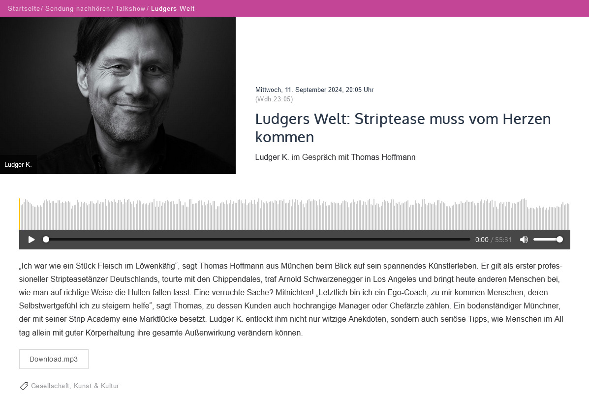 Ludgers Welt · Striptease muss vom Herzen kommen · Kontrafunk, 11. September 2024